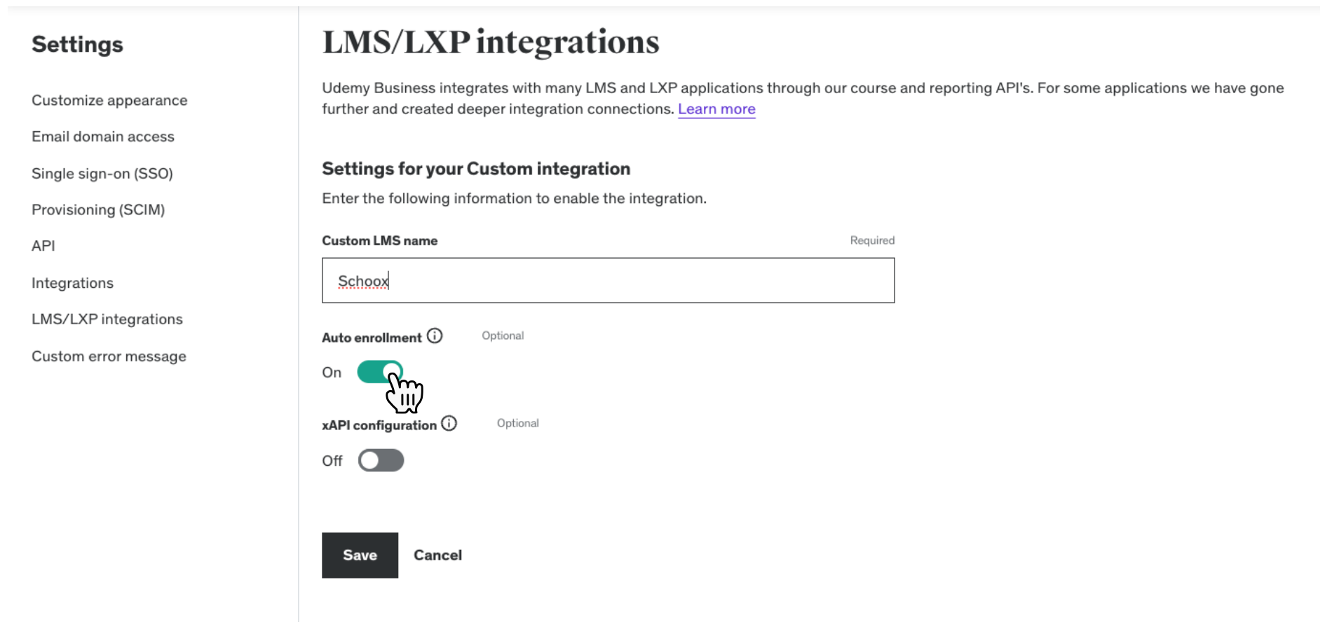 Integrating Udemy Business Into Your Academy – Schoox Support Center