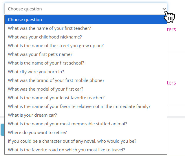 password recovery questions - Classic Experience.jpg