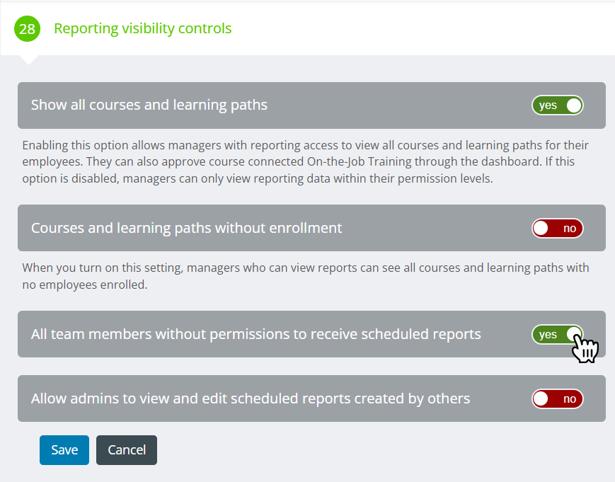 all team members without permissions to receive scheduled reports - Classic.png